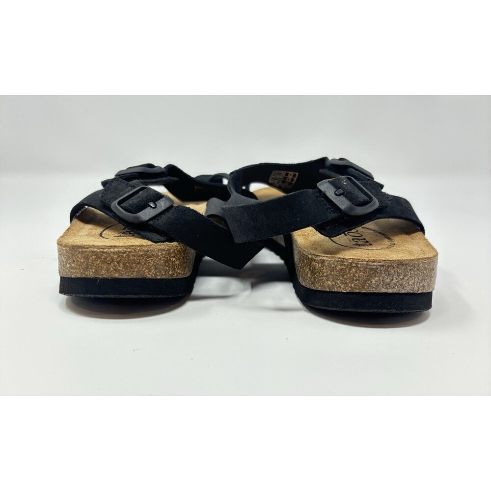 Taos MVP Suede Strap Sandals Black Women's Sz 9 New Without Box - Picture 5 of 7